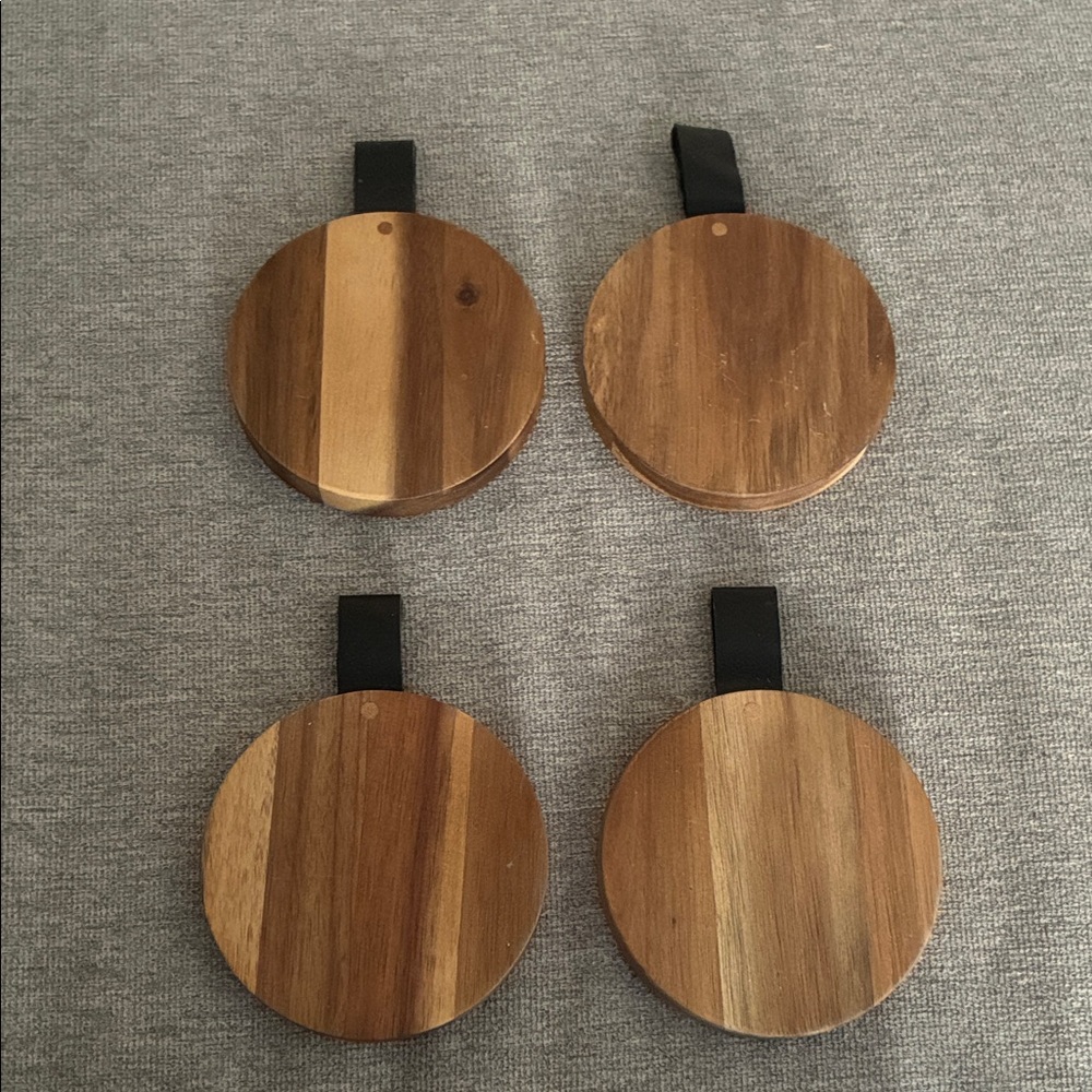 NWOT Set of 4 Wooden Coasters